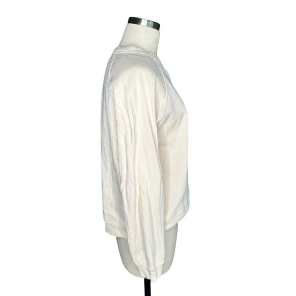 SEZANE Amour Embroidered Print Pullover Crewneck Sweatshirt Women's Size XL - Picture 3 of 9